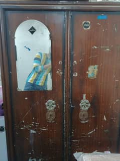 2 Doors Almari / Iron Wardrobe / Metal Cupboard