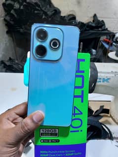 8+8 128 Infinix hot 40i box available charger nhi hain i