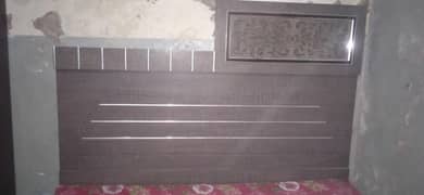 bedroom set (double bed, dressing, wardrobe, divider)