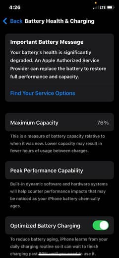 iphone 11 pro pta Aprof 256 gb battery health 76