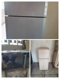 2 Refrigerator and 1 Microwave