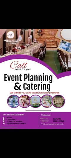 Events management | Wedding events | catering services | Flowers deco