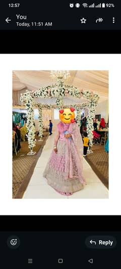 Lehnga for sale. used only once