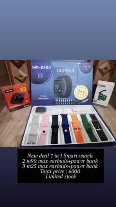 11 in one smart watch with 2 ear buds