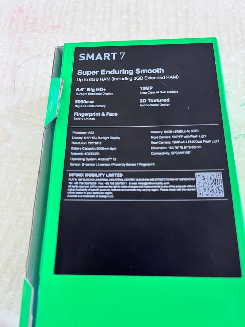 Infinix Smart7 with box 3
