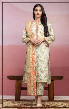 3 piece women unstitched