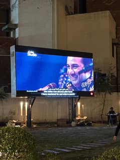 smd led screen bill board pole streamers
