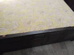 Bed with dressing table
