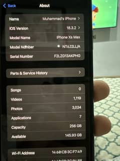 iphone xs max like new  256 gb