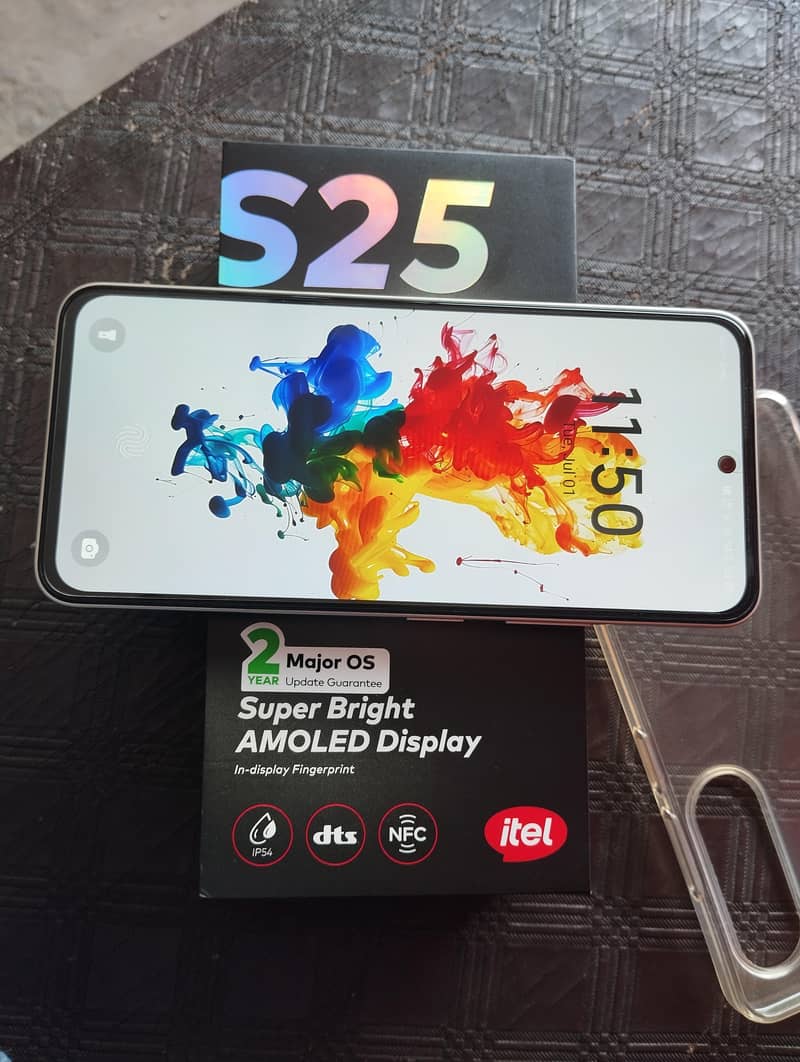 ITEL S25 SLIGHTLY USED. . . IN-DISPLAY FINGERPRINT 1