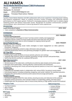 social media and graphic designer