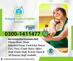 Couple / Cook / Baby Sitter / Maids / Chef / Nanny / Maid available