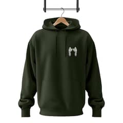 2 Pcs Men's Fleece Printed Hoodie Track Suit