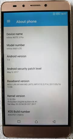 Infinix Note 3 Pro (Old model)