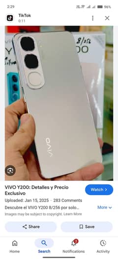 vivo y200 8+8 128 GB