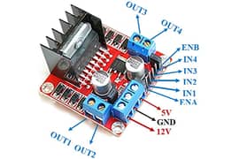 L298N H-Bridge Motor Driver Module