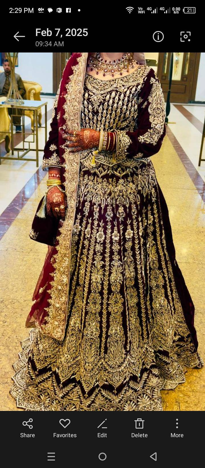 birdle lehnga sale bhtt zada piyra bilkul new hai  work b bhtt acha ha 3