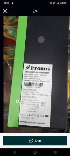 in working condition good _fronus inverter 2.5kv