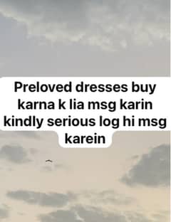 Preloved dresses