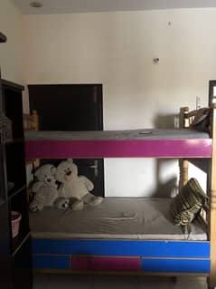 Wooden kids bed