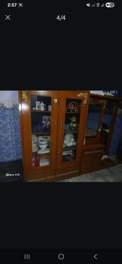 showcase and dressing table