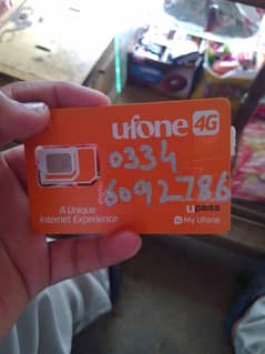 ufone sim golden number ha  03346092786