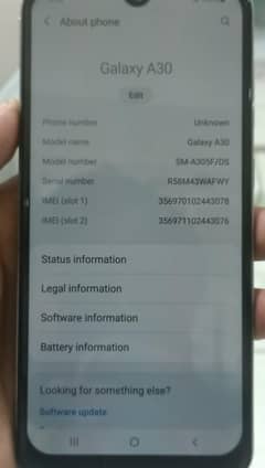 Samsung A30 4GB ram 64GB room 4000mah battery