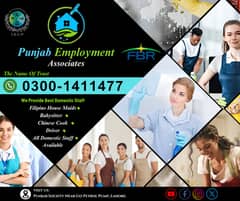 House Maid, Babysitter, Patient Care, Nurse Staff, Driver, Maids, Cook