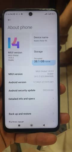 realme note9s 8 128