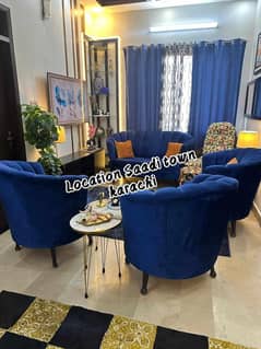 5 seater flower shape. sofa set