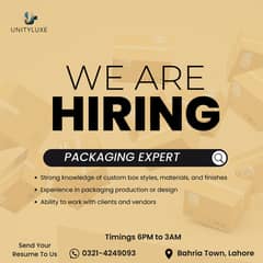 Experience Staff Required || Packaging Expert For night Shift || Disp