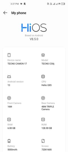 Tecno17 6/128