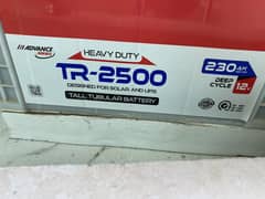 Exide 12V 230A TR 2500 tubular batteries less than 1 year used