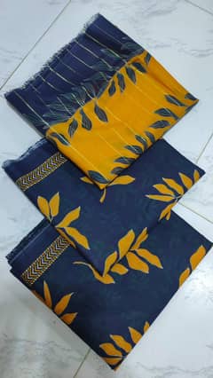 Unstitch lawn three piece