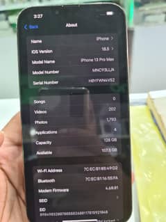 I phone 13 pro max 128GB