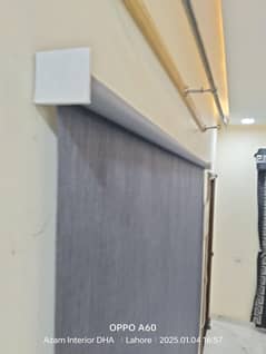 Roller blinds fully blackout fabric and glass paper