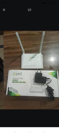 PTCL device only 1 month used with box and cables price are fixed