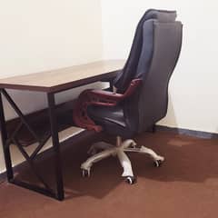 Office Table With Boss CHair
