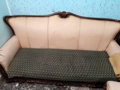 Sofa set with original wood