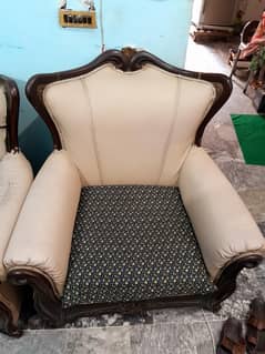 Sofa set with original wood 03262200899 my whatsapp