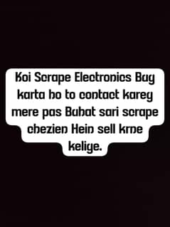 Any Electronics Scrape Dealer contact me