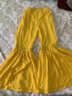 Yellow chiffon dress for mayon
