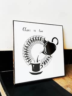 Handmade Chai Art Frame – Perfect for Tea Lovers