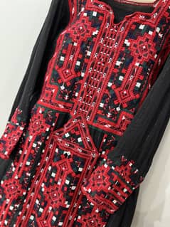 Tradional Machine Embroidery full stiched Balochi Omani Dress