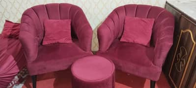 urgent sale chairs with table in good condition