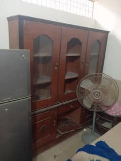 sheesham wooden deawaider and dressing table or bed or aik almari