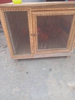 wooden cage
