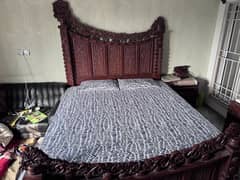 Pure Shisham Bed full set