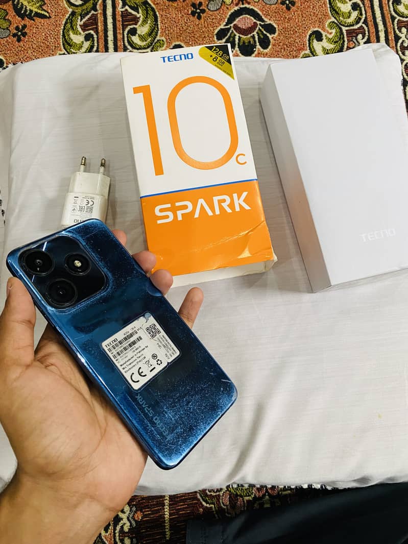 Tecno spark 10 c 128 lush condition 0