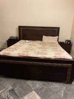Bed With Side Table